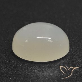 9,17 ctw natürlicher Durchscheinendes Weiß Mondstein, Oval, Lichtdurchlässig
