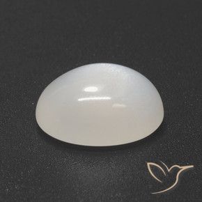 9,17 ctw natürlicher Perlweiss Mondstein, Oval, Lichtdurchlässig