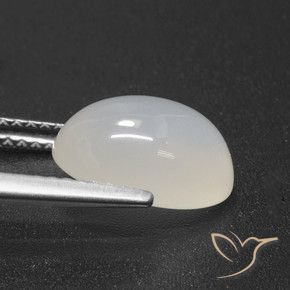 9,17 ctw natürlicher Perlweiss Mondstein, Oval, Lichtdurchlässig