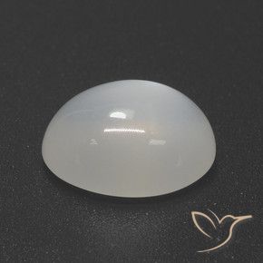 9,17 ctw natürlicher Durchscheinendes Weiß Mondstein, Oval, Lichtdurchlässig