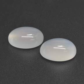 6,61 ct natürliche weißer Mondstein-Edelsteine, Oval Schliff, Lichtdurchlässig