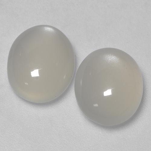 6,17 ct natürliche weißer Mondstein-Edelsteine, Oval Schliff, Lichtdurchlässig