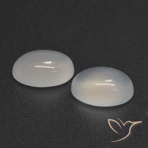 4.79 ct natürliche Durchscheinendes Weiß Mondstein-Edelsteine, Oval, Lichtdurchlässig