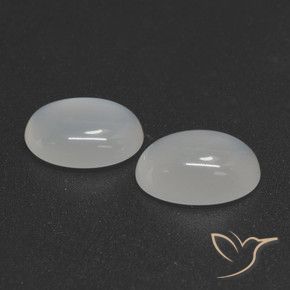 4.18 ct natürliche Durchscheinendes Weiß Mondstein-Edelsteine, Oval, Lichtdurchlässig