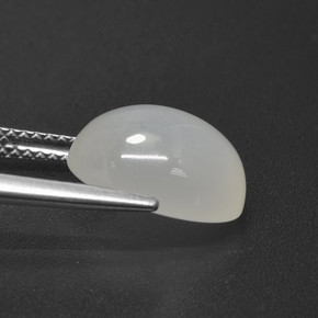 9,17 ctw natürlicher Cremeweiß Mondstein, Oval Schliff, Lichtdurchlässig