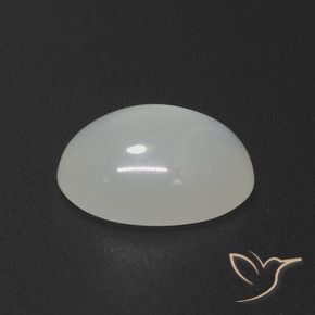 9,17 ctw natürlicher Cremeweiß Mondstein, Oval, Lichtdurchlässig