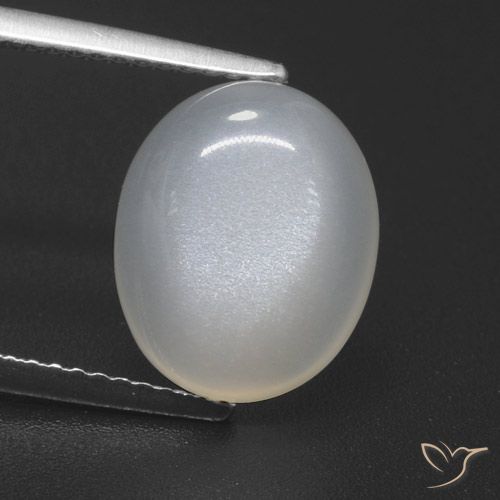 4.59ct Natürlicher Cremeweiß Mondstein, Oval, Lichtdurchlässig