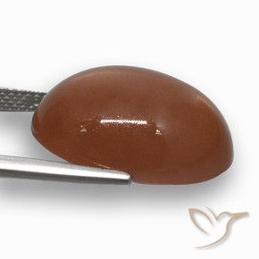 9,17 ctw natürlicher rötlich-braun Mondstein, Oval, Lichtdurchlässig