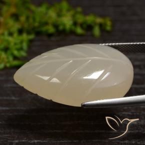 9,17 ctw natürlicher Helles Kaffeebraun Mondstein, Ausgefallene Form, Lichtdurchlässig