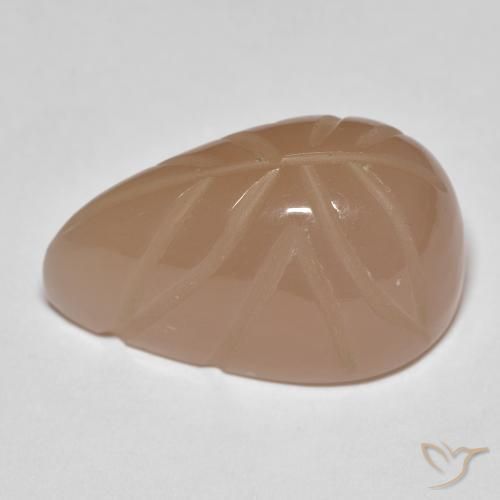 9,17 ctw natürlicher Medium Dark-Orange Mondstein, Fantasie, Lichtdurchlässig
