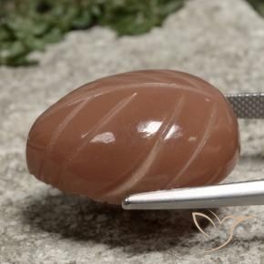 9,17 ctw natürlicher Zimtbraun Mondstein, Fantasie, Lichtundurchlässig