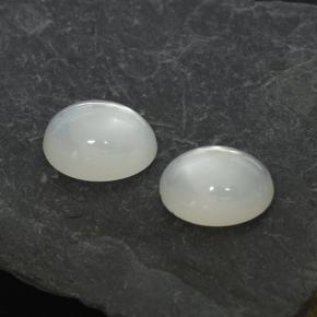 2,68 ct natürliche weißer Mondstein-Edelsteine, Oval Schliff, Lichtdurchlässig