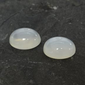2,79 ct natürliche weißer Mondstein-Edelsteine, Oval Schliff, Lichtdurchlässig