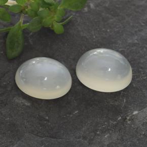 3,14 ct natürliche weißer Mondstein-Edelsteine, Oval Schliff, Lichtdurchlässig