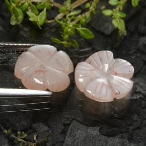 4,98 ct natürliche brauner Mondstein-Edelsteine, Blumenschliff, Lichtdurchlässig