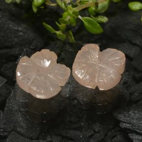 2,08 ct natürliche brauner Mondstein-Edelsteine, Blumenschliff, Lichtdurchlässig