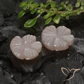 6.44 ct natürliche Hellbraun Mondstein-Edelsteine, Blumen-Schliff, Lichtdurchlässig