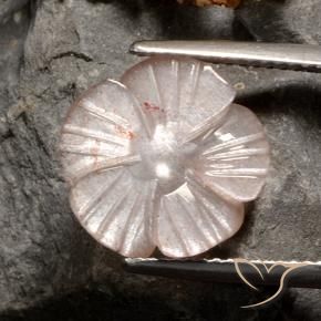 9,17 ctw natürlicher Neutrales Braun Mondstein, Blumen-Schliff, Lichtdurchlässig