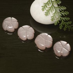 17.30 ct natürliche Sehr helles Rosa Mondstein-Edelsteine, Blumen-Schliff, Lichtdurchlässig