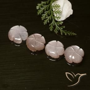 14.06 ct natürliche Sehr helles Rosa Mondstein-Edelsteine, Blumen-Schliff, Lichtdurchlässig