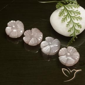 19.49 ct natürliche Sehr helles Braun Mondstein-Edelsteine, Blumen-Schliff, Lichtdurchlässig