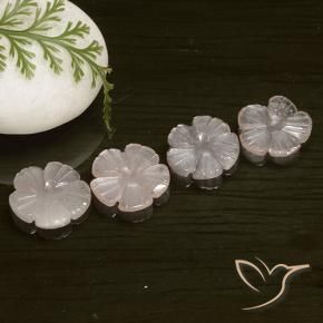 6.29 ct natürliche Helles Karamellbraun Mondstein-Edelsteine, Blumen-Schliff, Lichtdurchlässig