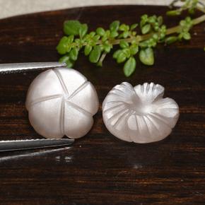 9,95 ct natürliche brauner Mondstein-Edelsteine, Blumenschliff, Lichtdurchlässig