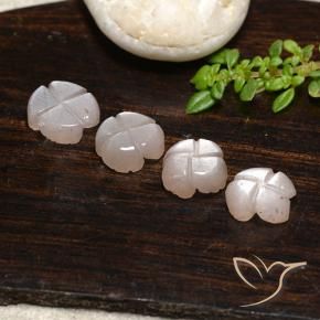 5.10 ct natürliche Sehr helles Braun Mondstein-Edelsteine, Blumen-Schliff, Lichtdurchlässig