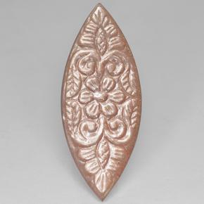 9,17 ctw natürlicher Pfirsich-orange Mondstein, Marquise, Lichtdurchlässig