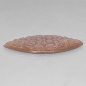 9,17 ctw natürlicher Pfirsich-orange Mondstein, Marquise, Lichtdurchlässig