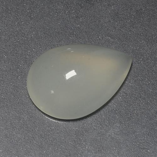 1,43 ctw natürlicher weißer Mondstein, Birnenform, Transparent