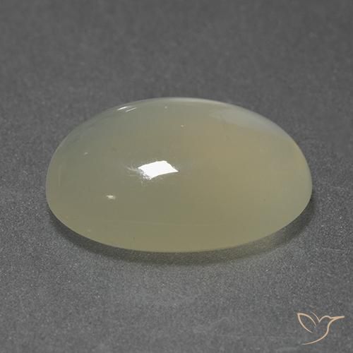 9,17 ctw natürlicher hellgelb Mondstein, Oval, Transparent