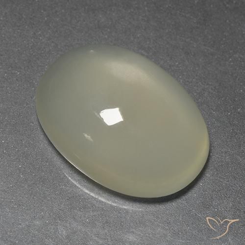 9,17 ctw natürlicher hellgelb Mondstein, Oval, Transparent