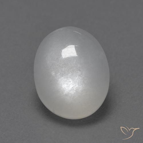 2.72ct Natürlicher Weiß Mondstein, Oval, Transparent