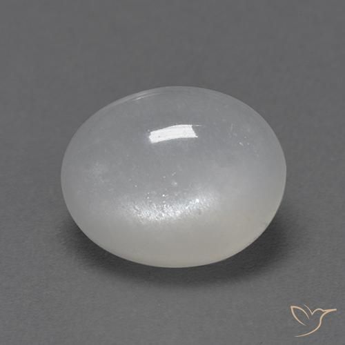 9,17 ctw natürlicher Weiß Mondstein, Oval, Transparent