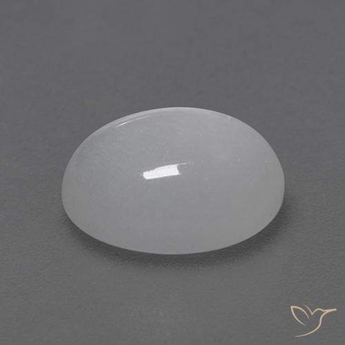 9,17 ctw natürlicher Weiß Mondstein, Oval, Transparent