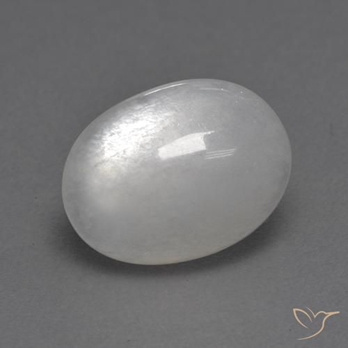 9,17 ctw natürlicher Weiß Mondstein, Oval, Transparent