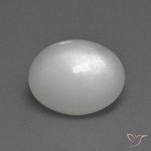9,17 ctw natürlicher Weiß Mondstein, Oval, Transparent
