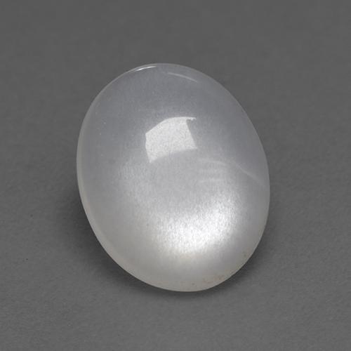 2,70 ctw natürlicher weißer Mondstein, Oval Schliff, Transparent