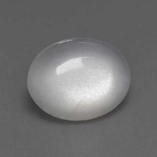2,70 ctw natürlicher weißer Mondstein, Oval Schliff, Transparent