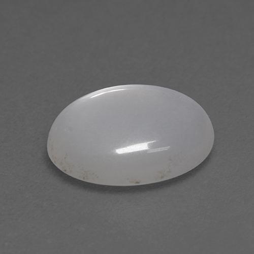 2,70 ctw natürlicher weißer Mondstein, Oval Schliff, Transparent