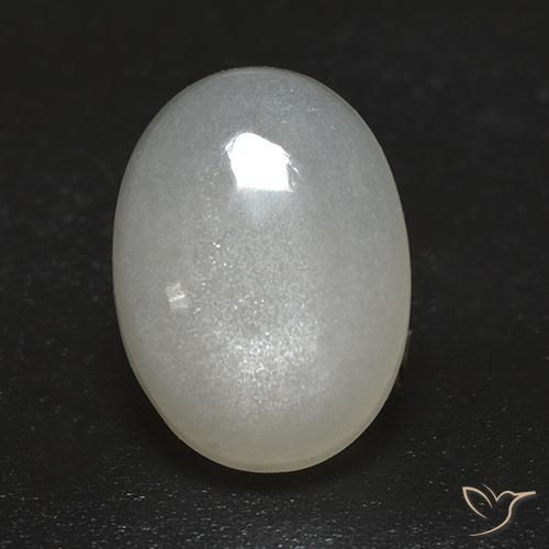 2.43ct Natürlicher Cremeweiß Mondstein, Oval, Transparent