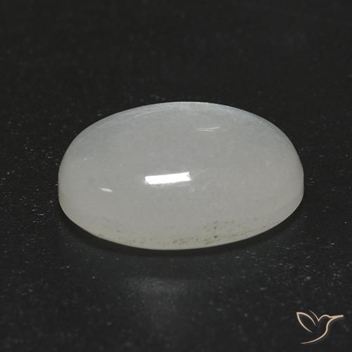 9,17 ctw natürlicher Cremeweiß Mondstein, Oval, Transparent