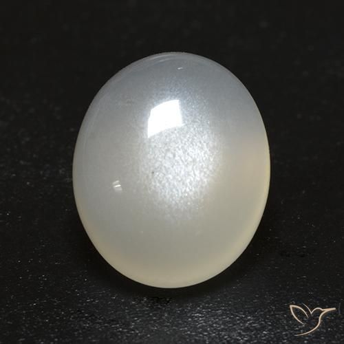 2.69ct Natürlicher Cremeweiß Mondstein, Oval, Transparent