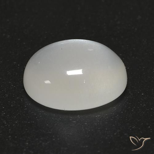 9,17 ctw natürlicher Cremeweiß Mondstein, Oval, Transparent