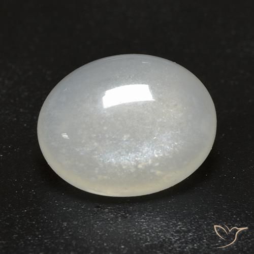 2.48ct Natürlicher Warmweiß Mondstein, Oval, Transparent