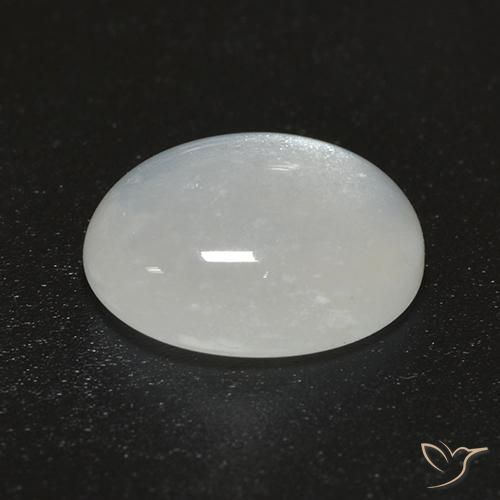 9,17 ctw natürlicher Warmweiß Mondstein, Oval, Transparent