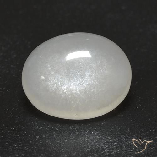 9,17 ctw natürlicher Cremeweiß Mondstein, Oval, Transparent