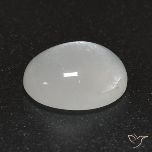 9,17 ctw natürlicher Cremeweiß Mondstein, Oval, Transparent