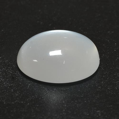 9,17 ctw natürlicher Cremeweiß Mondstein, Oval Schliff, Transparent